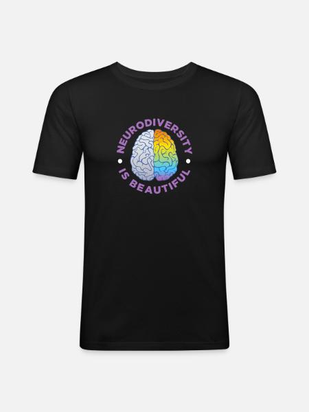 ADHD ADHD Attention Deficit Gift - Men's Slim Fit T-Shirt - black