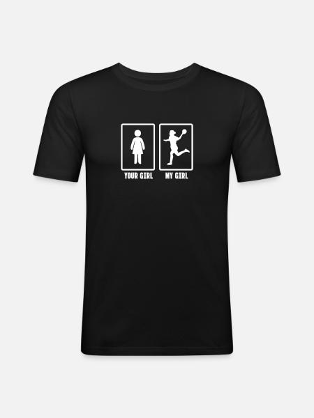 Handball - Men's Slim Fit T-Shirt - black