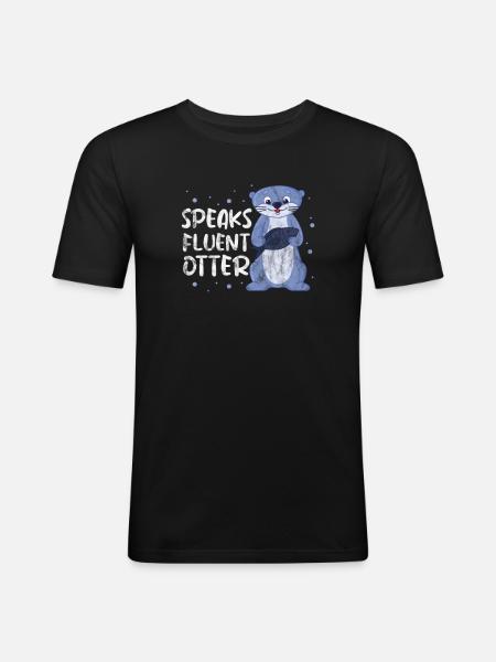 Otter - Men's Slim Fit T-Shirt - black