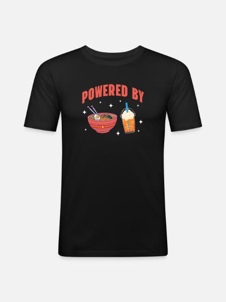 Bubble Tea - Men's Slim Fit T-Shirt - black