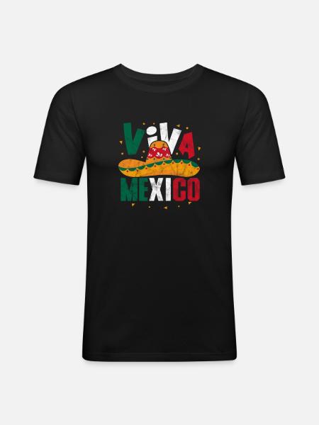 Mexico - Men's Slim Fit T-Shirt - black