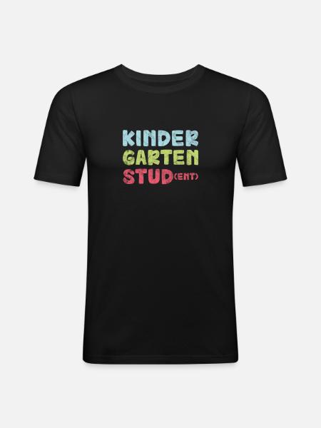 Kindergarten - Men's Slim Fit T-Shirt - black
