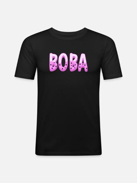 Bubble Tea - Men's Slim Fit T-Shirt - black