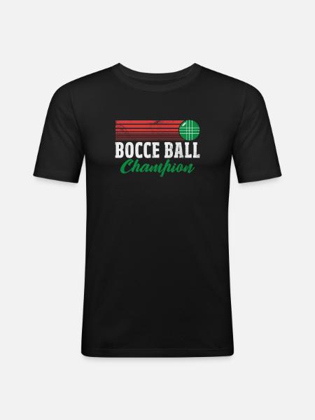 Bocce - Men's Slim Fit T-Shirt - black