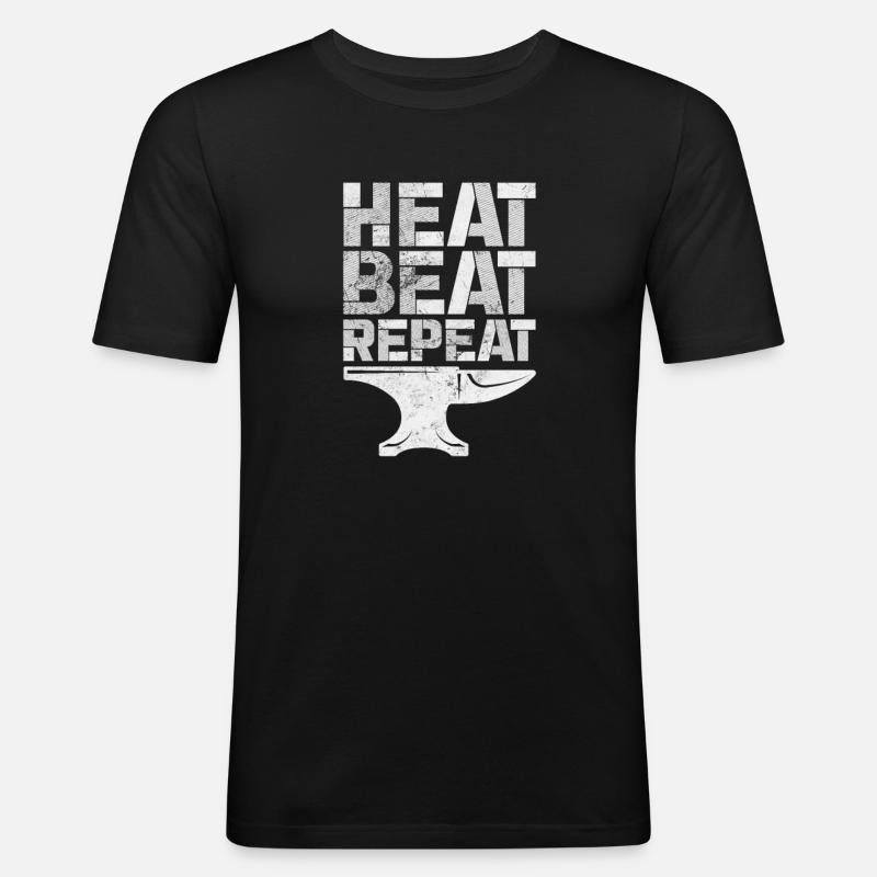 Schmied - Männer Slim Fit T-Shirt - Schwarz