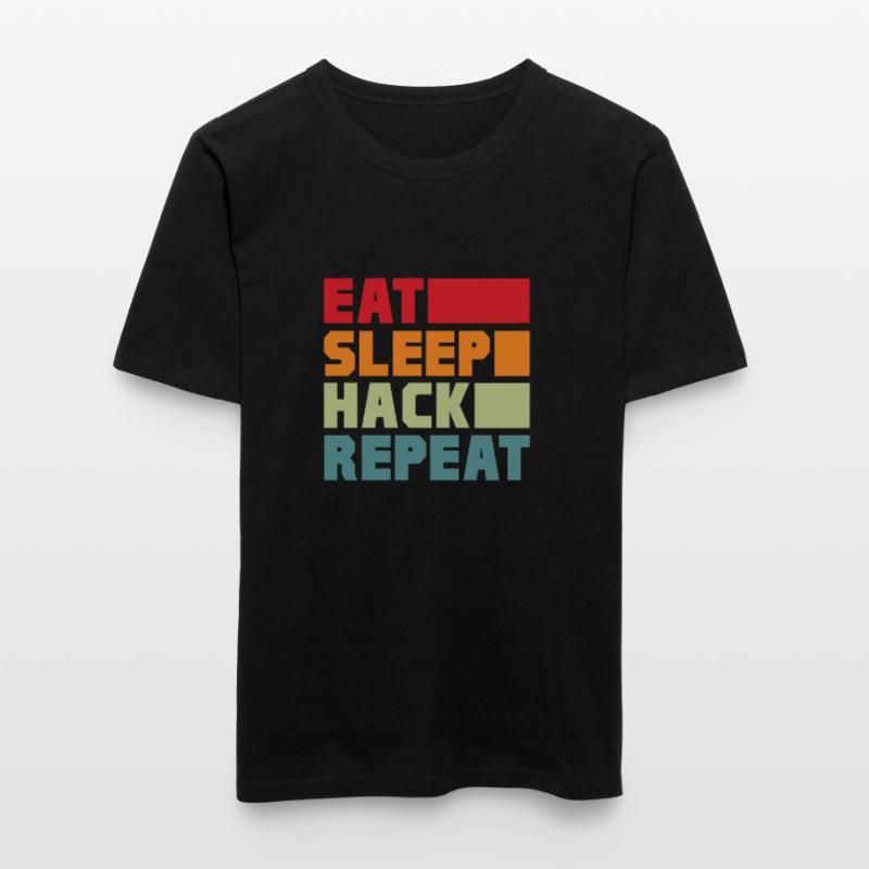 Hacker Coder Computer Hacking Cadeau T-shirt près du corps Homme