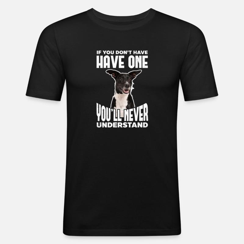 Australian Cattle Dog - Männer Slim Fit T-Shirt - Schwarz