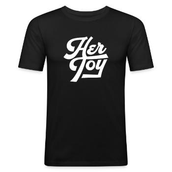 Sadomaso BDSM Dominatrix SM Sado Maso Cadeau - T-shirt près du corps Homme - noir - Devant - Nik (191cm)