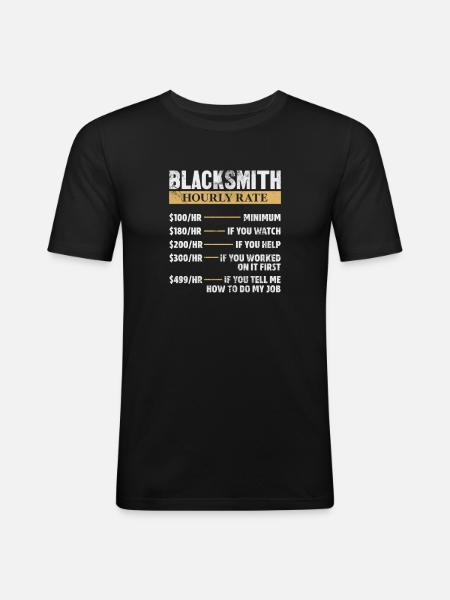 Blacksmith - Men's Slim Fit T-Shirt - black