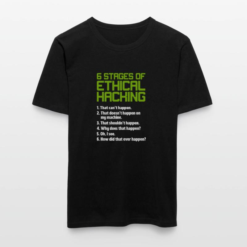 Hacker Coder Computer Hacking Cadeau T-shirt près du corps Homme