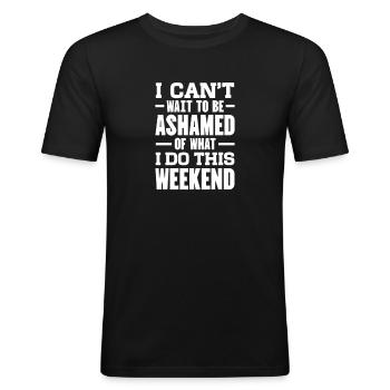 Sadomaso BDSM Domina SM Sado Maso Geschenk - Männer Slim Fit T-Shirt - Schwarz - Vorne - Nik (191cm)