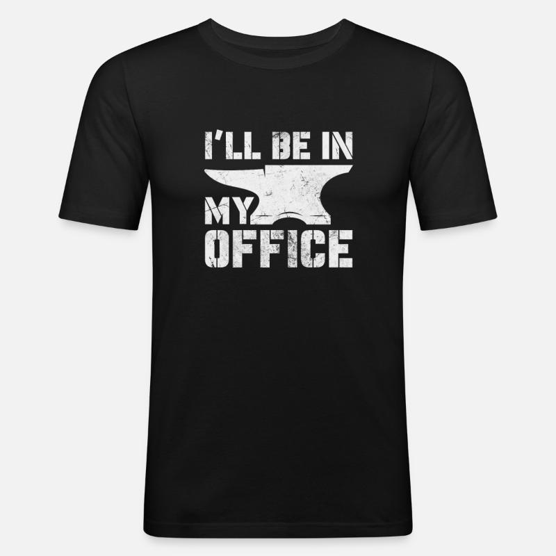 Schmied - Männer Slim Fit T-Shirt - Schwarz