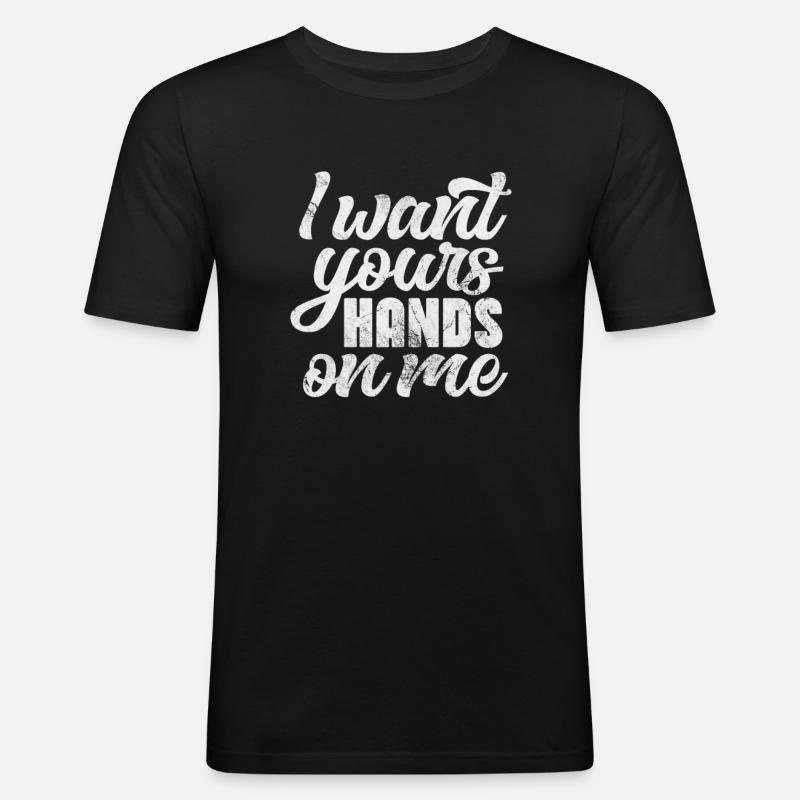 Sadomaso - Männer Slim Fit T-Shirt - Schwarz