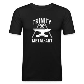 Blacksmith Schiede Anvil Cutler Gift - Men's Slim Fit T-Shirt - black - Front - Nik (191cm)