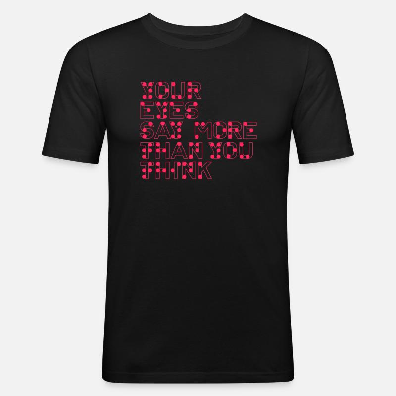 Braille Blindenschrift Blind Geschenk - Männer Slim Fit T-Shirt - Schwarz