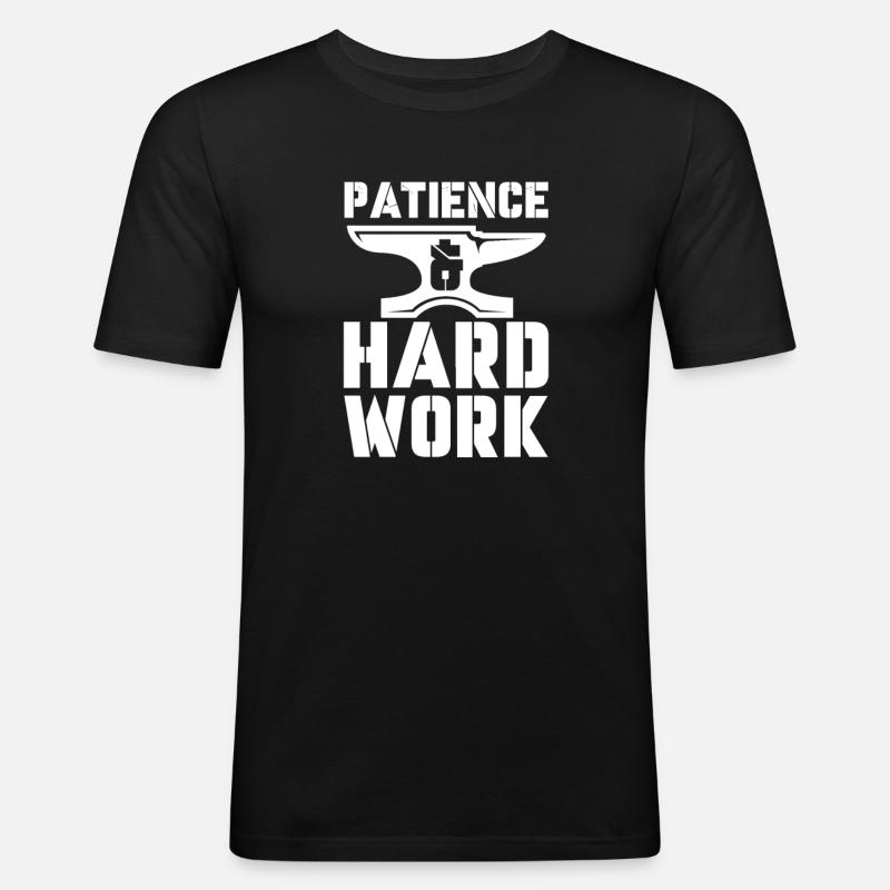 Blacksmith Schiede Anvil Cutler Gift - Men's Slim Fit T-Shirt - black
