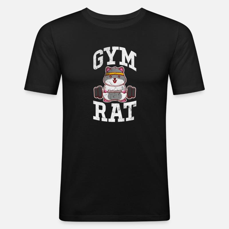 Bodybuilder - Männer Slim Fit T-Shirt - Schwarz