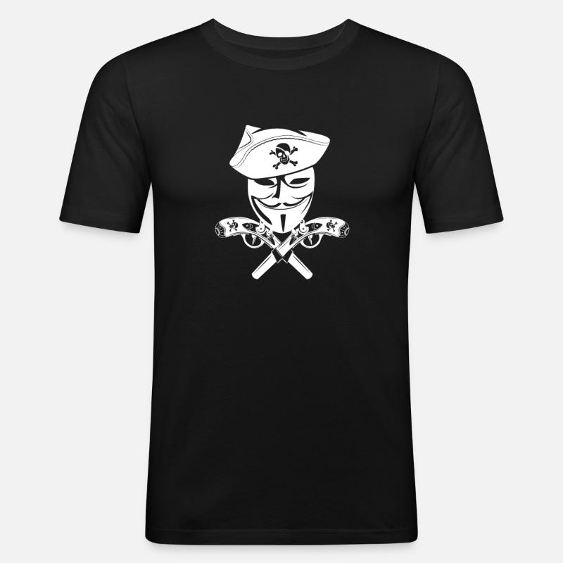 Hacker Coder Computer Hacking Gift - Men's Slim Fit T-Shirt - black