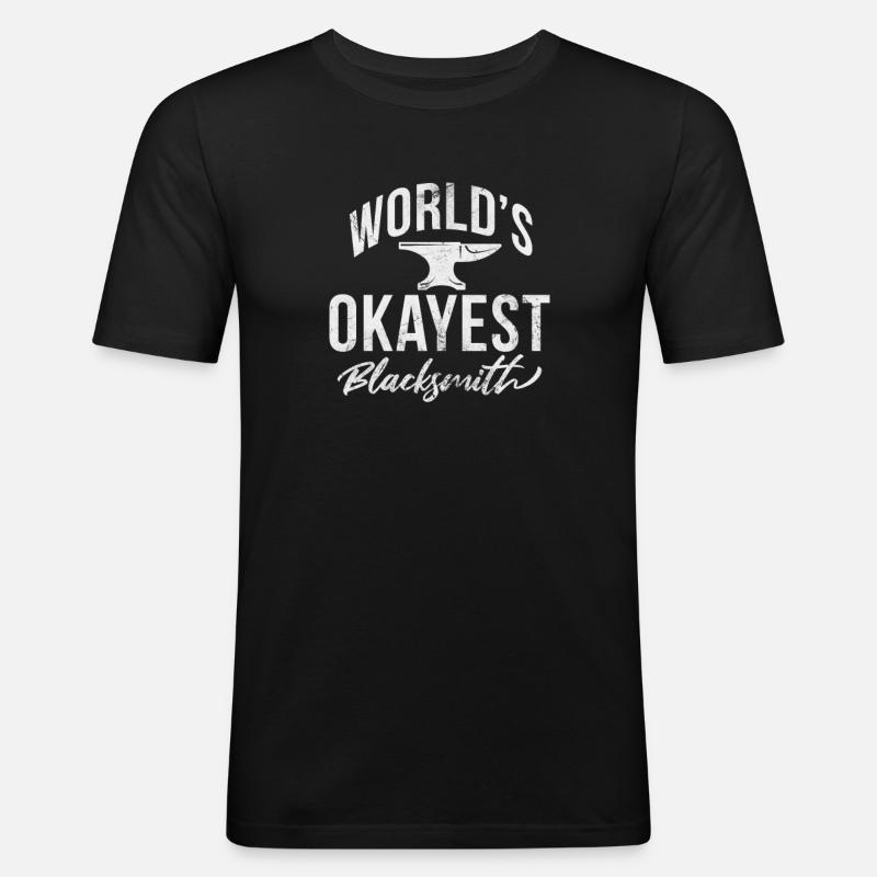 Schmied - Männer Slim Fit T-Shirt - Schwarz