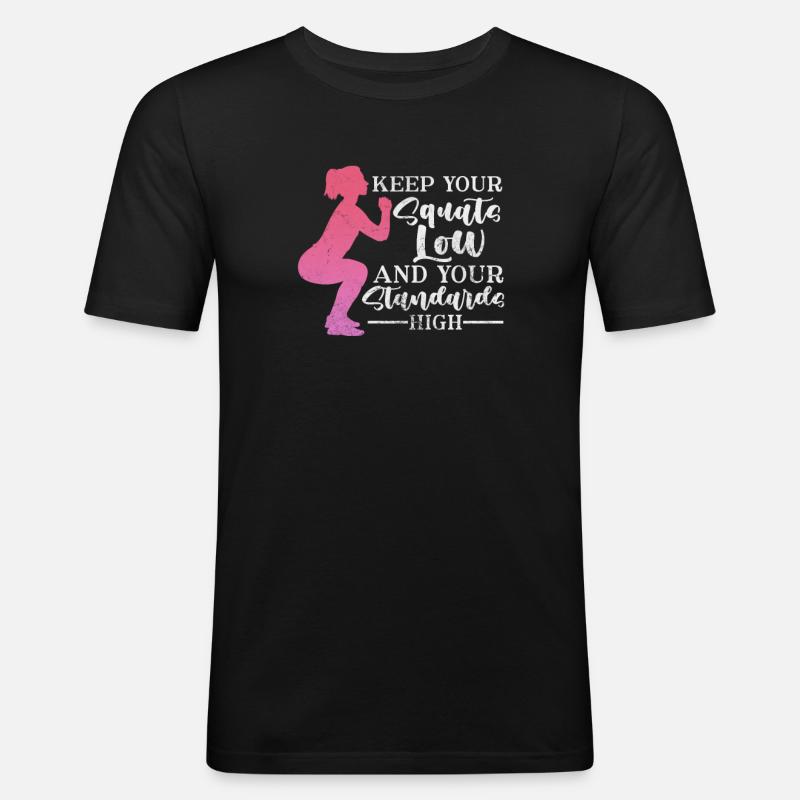 Bodybuilder - Männer Slim Fit T-Shirt - Schwarz