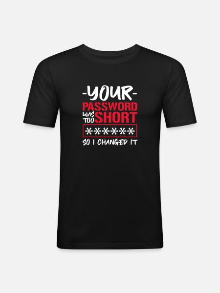 Hacker Coder Computer Hacking Gift - Men's Slim Fit T-Shirt - black