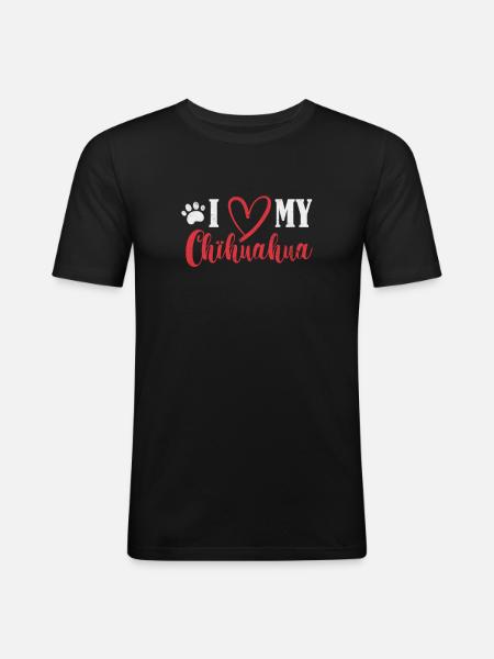 Chihuahua - Men's Slim Fit T-Shirt - black