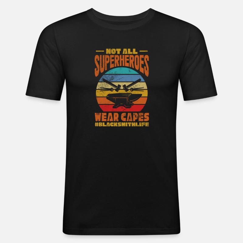 Schmied - Männer Slim Fit T-Shirt - Schwarz