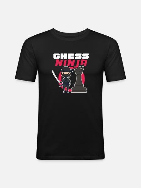 Chess Chessboard Checkmate Chess Player - Men's Slim Fit T-Shirt - black