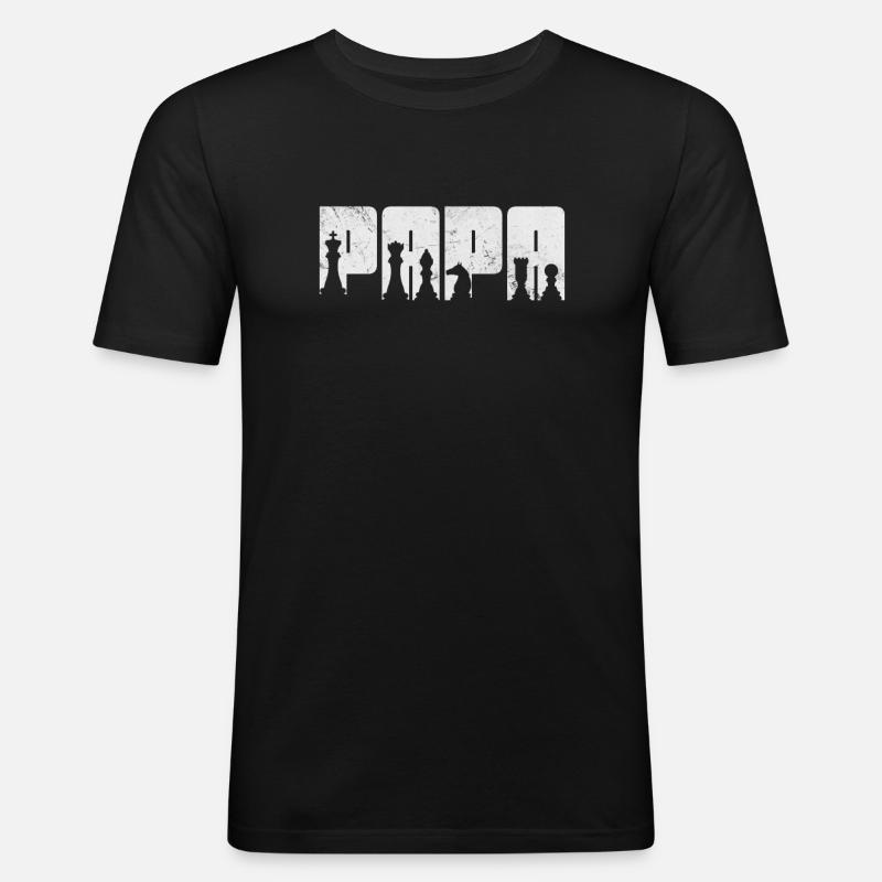 Chess - Men's Slim Fit T-Shirt - black