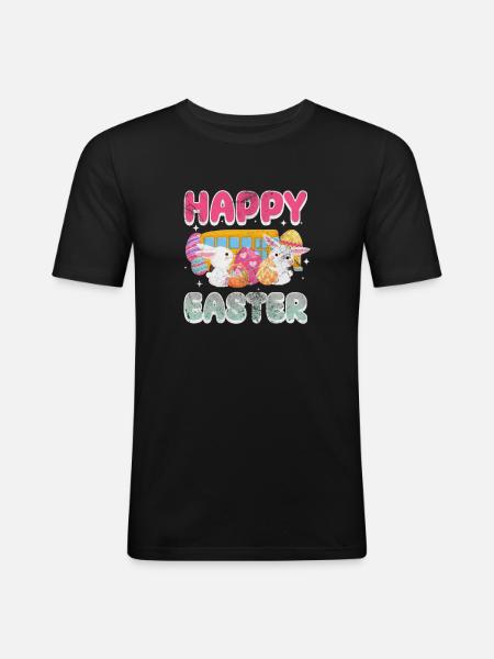 Busfahrer - Männer Slim Fit T-Shirt - Schwarz