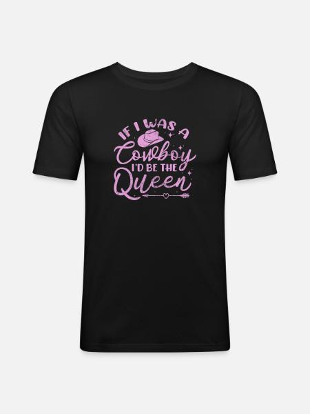 Cowboy - Men's Slim Fit T-Shirt - black