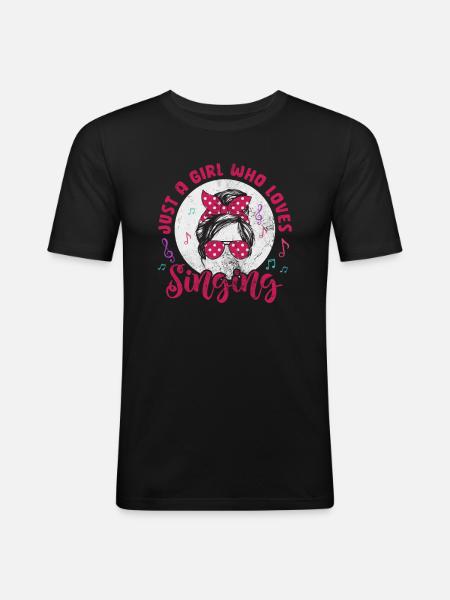 Singer - Men's Slim Fit T-Shirt - black