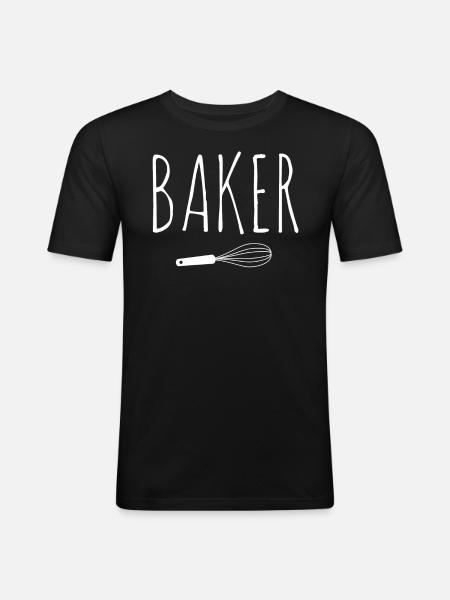 Baker Bakery Bakery Baking Gift - Men's Slim Fit T-Shirt - black