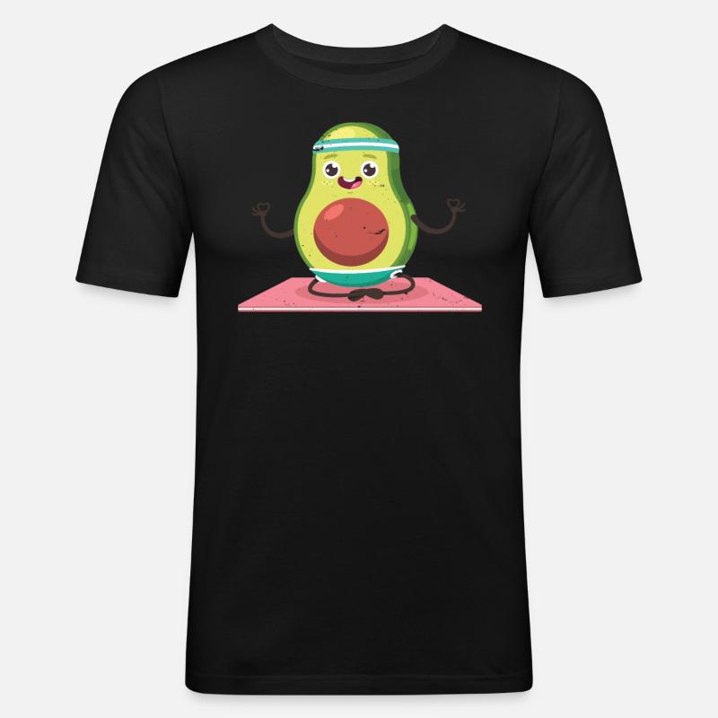 Avocado - Men's Slim Fit T-Shirt - black