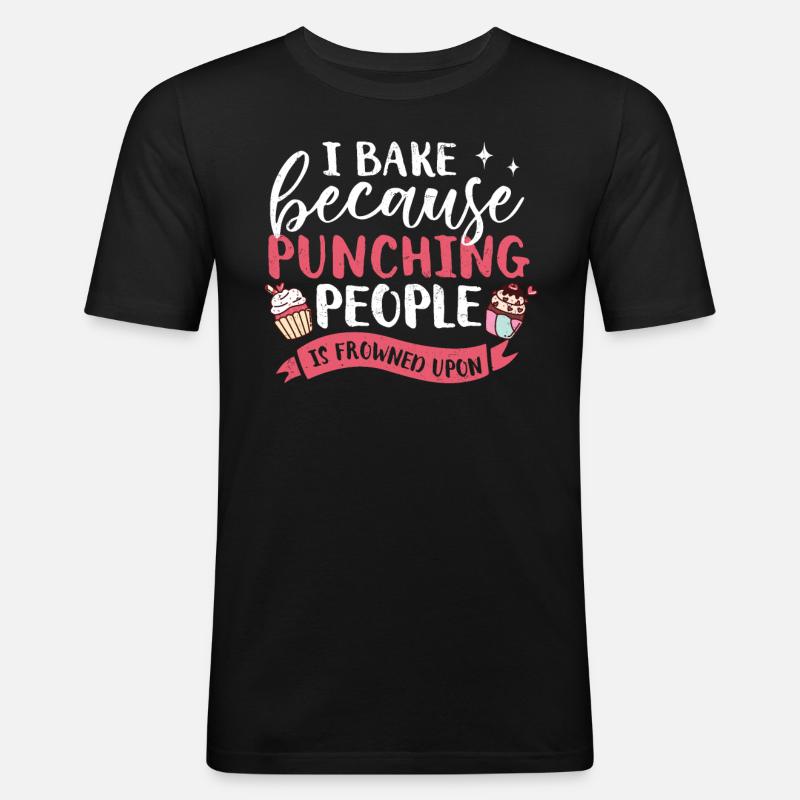 Cupcake - Männer Slim Fit T-Shirt - Schwarz