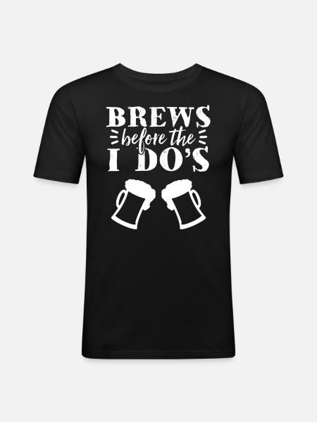 Bachelorette Hen Party Gift - Men's Slim Fit T-Shirt - black