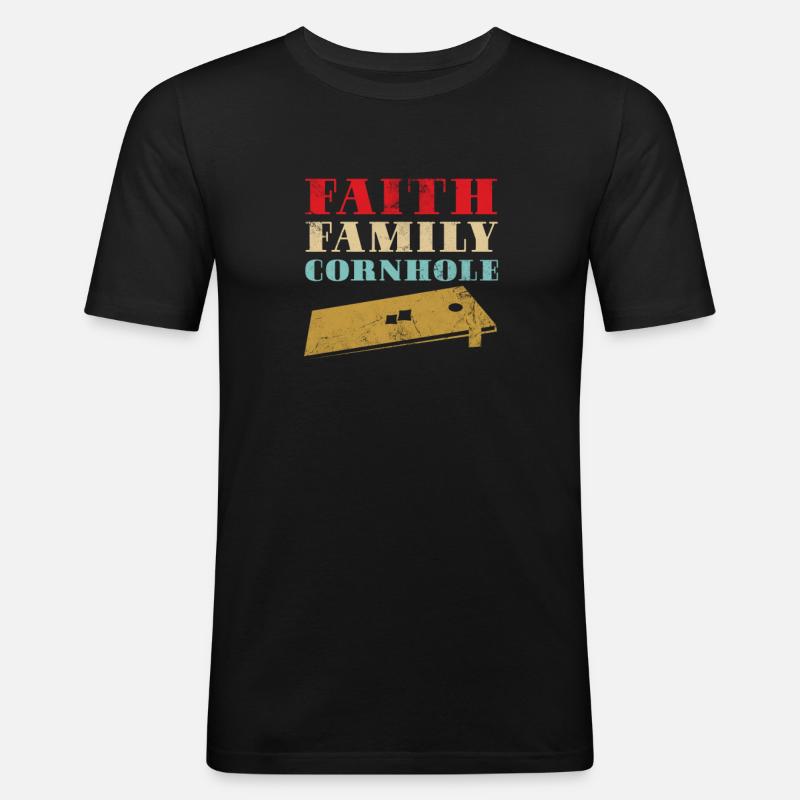 Cornhole - Men's Slim Fit T-Shirt - black