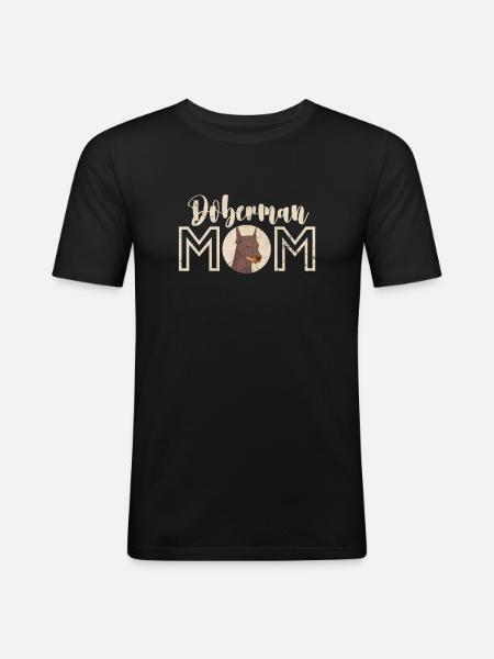 Doberman - Men's Slim Fit T-Shirt - black