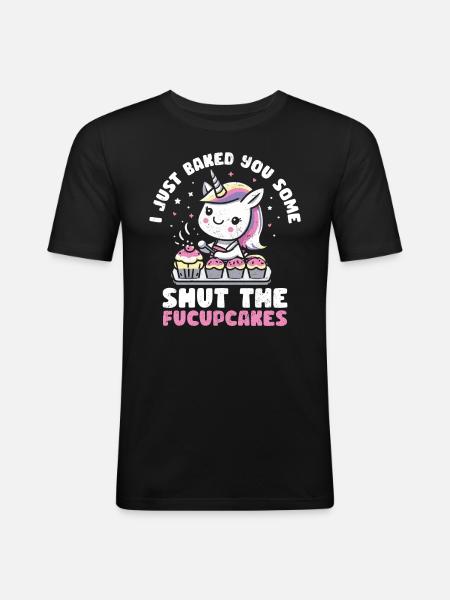 Cupcake - Men's Slim Fit T-Shirt - black