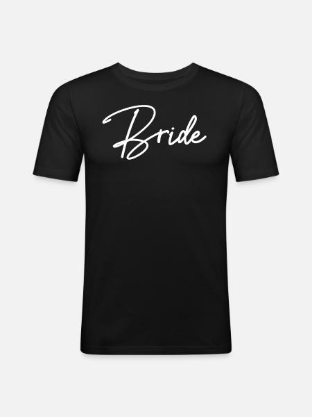 Bachelorette Hen Party Bride - Men's Slim Fit T-Shirt - black