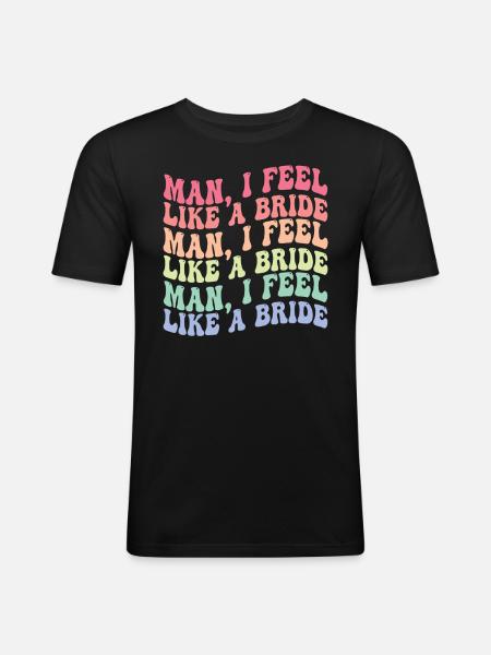 Bachelorette Hen Party Gift - Men's Slim Fit T-Shirt - black