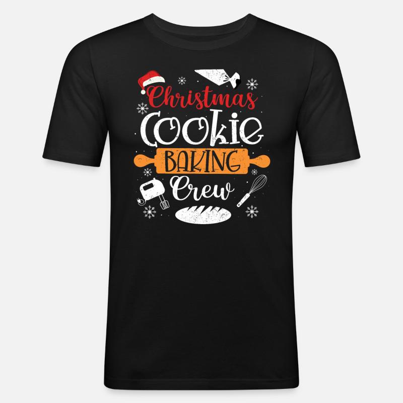 Bäcker - Männer Slim Fit T-Shirt - Schwarz