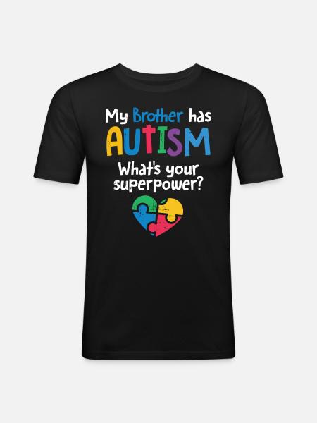 Autism - Men's Slim Fit T-Shirt - black