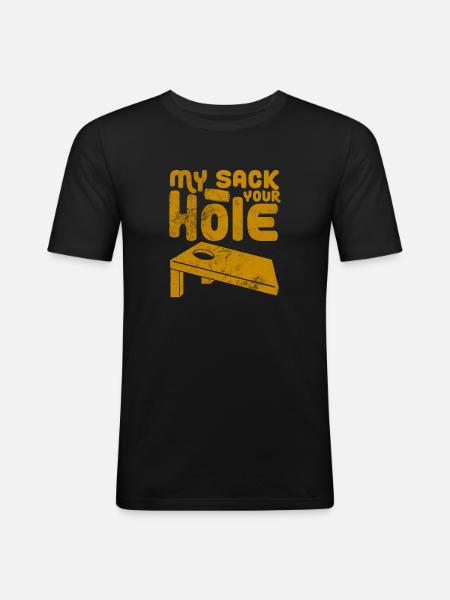Cornhole - Men's Slim Fit T-Shirt - black