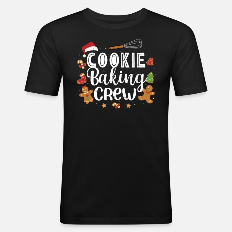 Bäcker - Männer Slim Fit T-Shirt - Schwarz