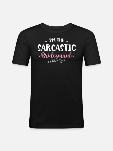 Bachelorette Hen Party Bride - Men's Slim Fit T-Shirt - black