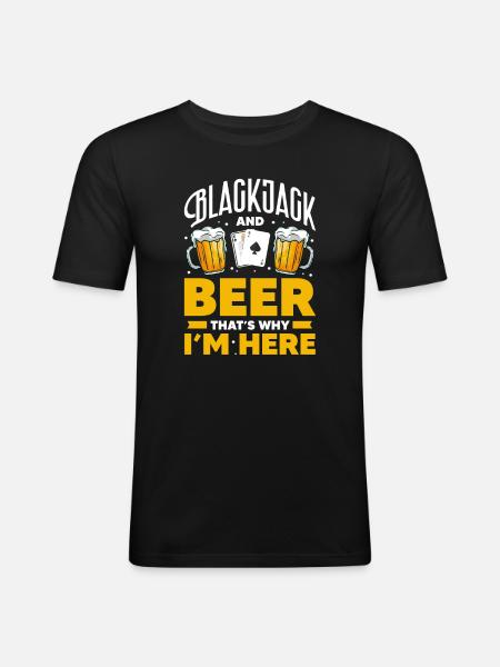 Blackjack - Men's Slim Fit T-Shirt - black