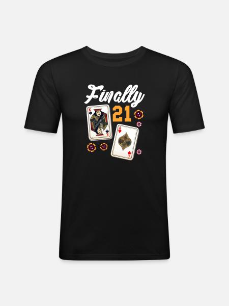 Blackjack - Men's Slim Fit T-Shirt - black