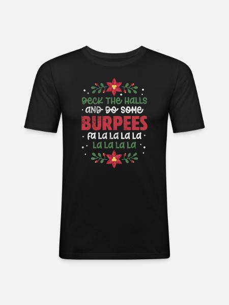 Burpees - Men's Slim Fit T-Shirt - black