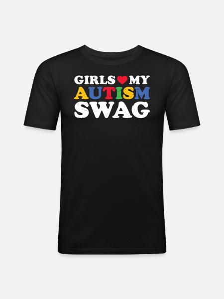Autism - Men's Slim Fit T-Shirt - black